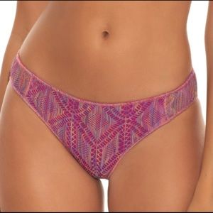 Becca mosaic crochet hipster bikini bottom